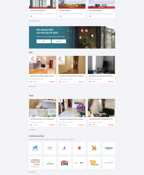 Mẫu website Bất động sản Leasing