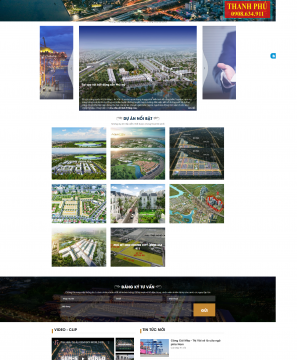 Mẫu website bất động sản Thanh Phú