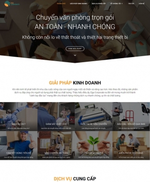 Mẫu website dịch vụ chuyển nhà egany