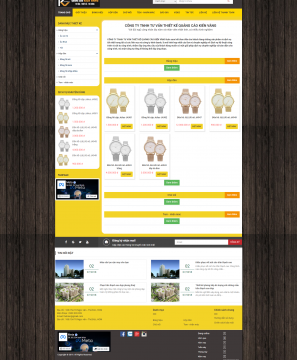 Mẫu website đồng hồ Kiến Vàng