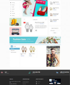 Mẫu website Thời Trang Đồng Hồ